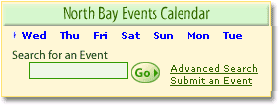 Screenshot of events-calendar search box